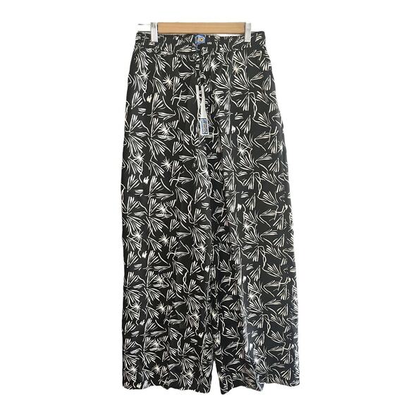 LHD 100% Silk Pants Trousers •Women S• Straight Leg Pull On